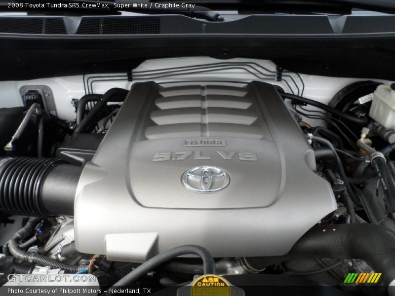 Super White / Graphite Gray 2008 Toyota Tundra SR5 CrewMax