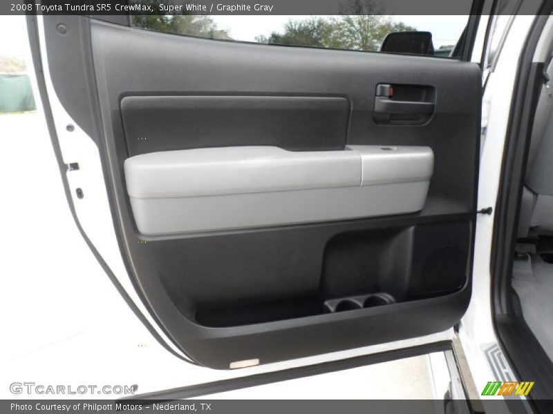 Super White / Graphite Gray 2008 Toyota Tundra SR5 CrewMax