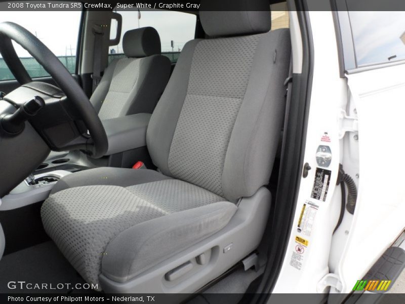 Super White / Graphite Gray 2008 Toyota Tundra SR5 CrewMax