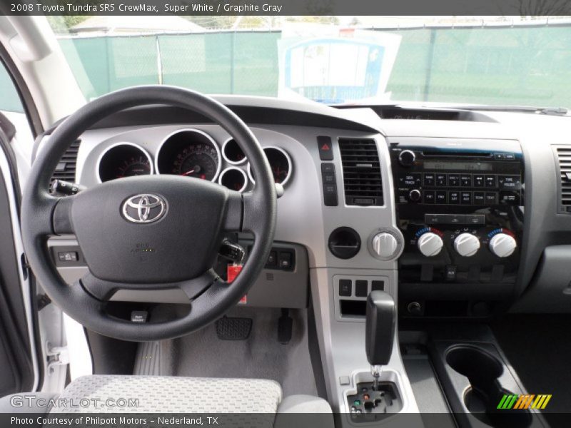 Super White / Graphite Gray 2008 Toyota Tundra SR5 CrewMax
