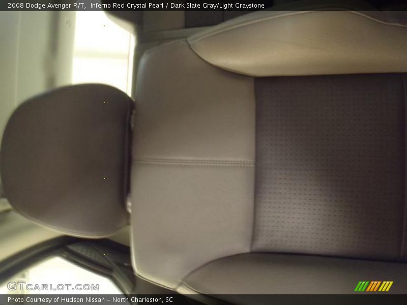 Inferno Red Crystal Pearl / Dark Slate Gray/Light Graystone 2008 Dodge Avenger R/T