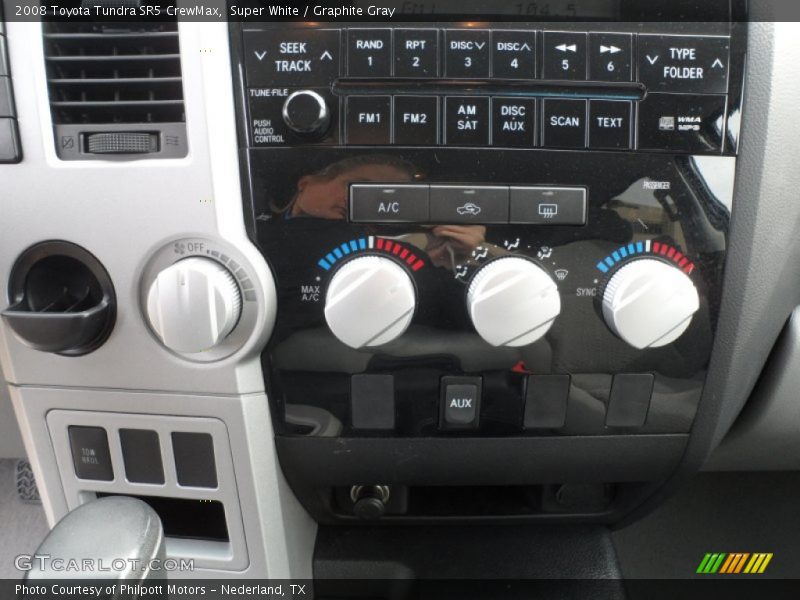 Super White / Graphite Gray 2008 Toyota Tundra SR5 CrewMax
