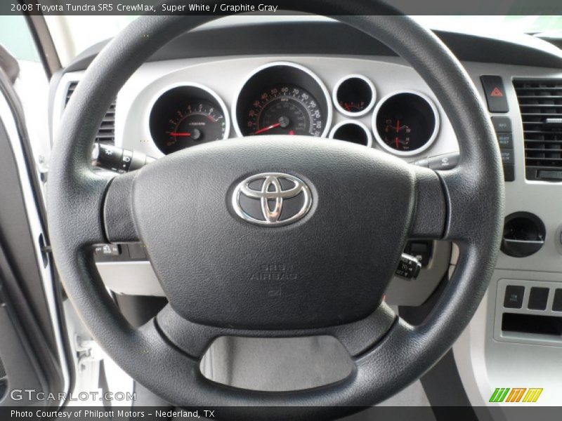 Super White / Graphite Gray 2008 Toyota Tundra SR5 CrewMax