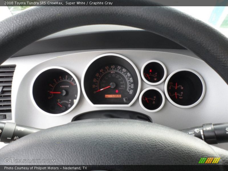 Super White / Graphite Gray 2008 Toyota Tundra SR5 CrewMax