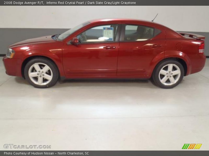 Inferno Red Crystal Pearl / Dark Slate Gray/Light Graystone 2008 Dodge Avenger R/T