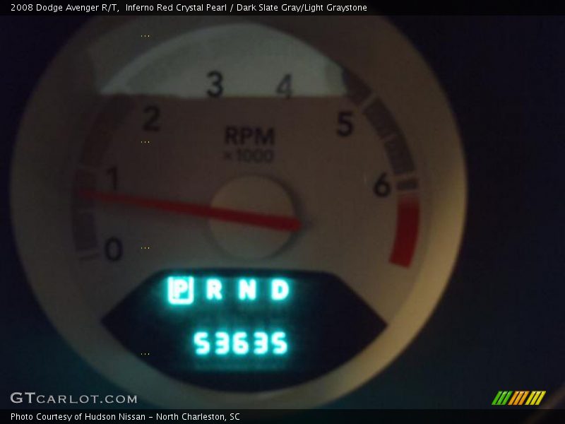 Inferno Red Crystal Pearl / Dark Slate Gray/Light Graystone 2008 Dodge Avenger R/T