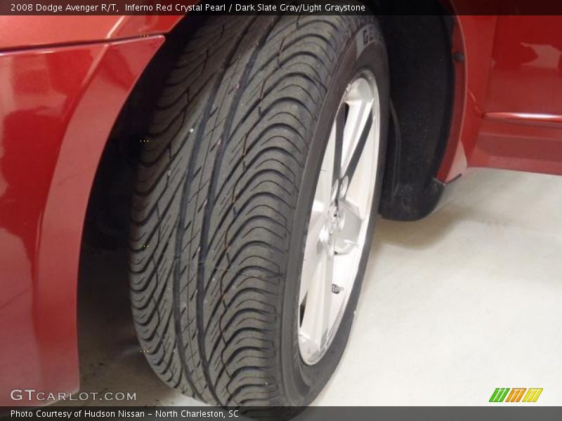 Inferno Red Crystal Pearl / Dark Slate Gray/Light Graystone 2008 Dodge Avenger R/T