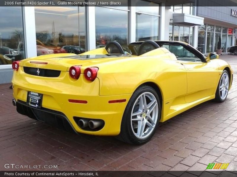 Giallo Modena (Yellow) / Nero (Black) 2006 Ferrari F430 Spider F1