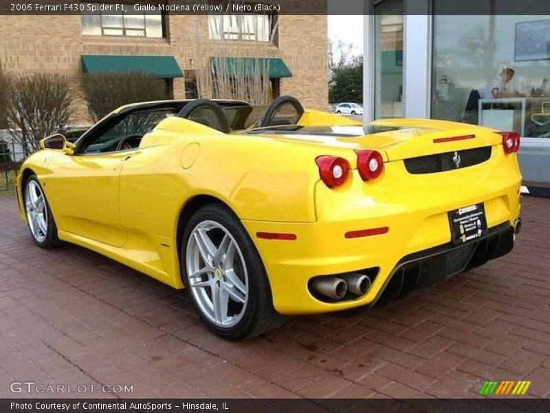 Giallo Modena (Yellow) / Nero (Black) 2006 Ferrari F430 Spider F1