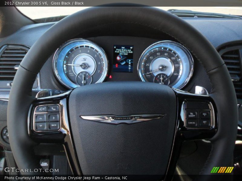 Gloss Black / Black 2012 Chrysler 300 S V6