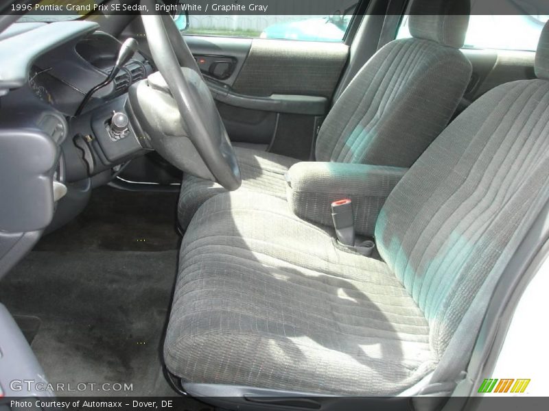 Bright White / Graphite Gray 1996 Pontiac Grand Prix SE Sedan