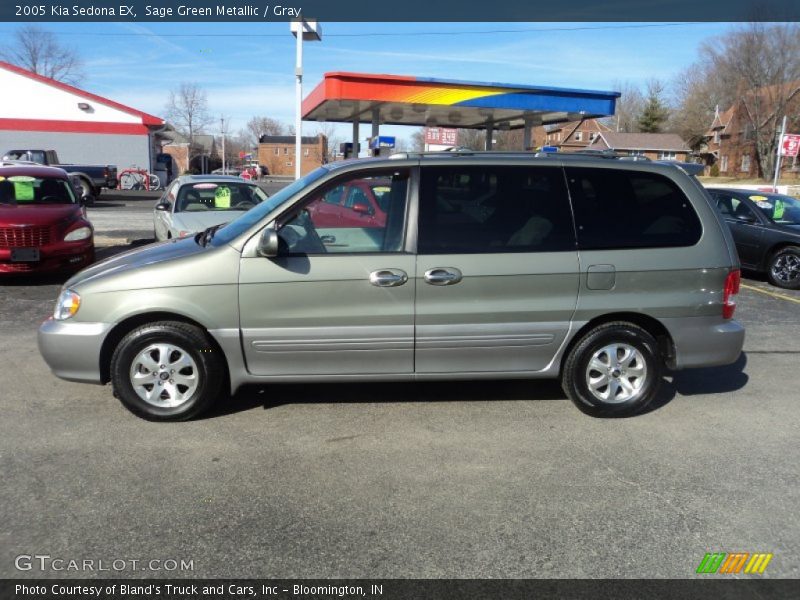 Sage Green Metallic / Gray 2005 Kia Sedona EX