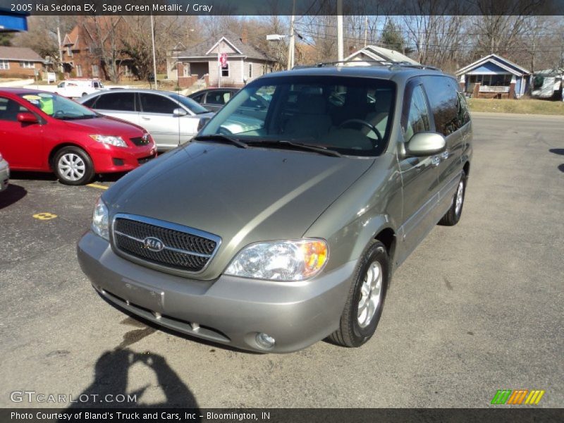 Sage Green Metallic / Gray 2005 Kia Sedona EX