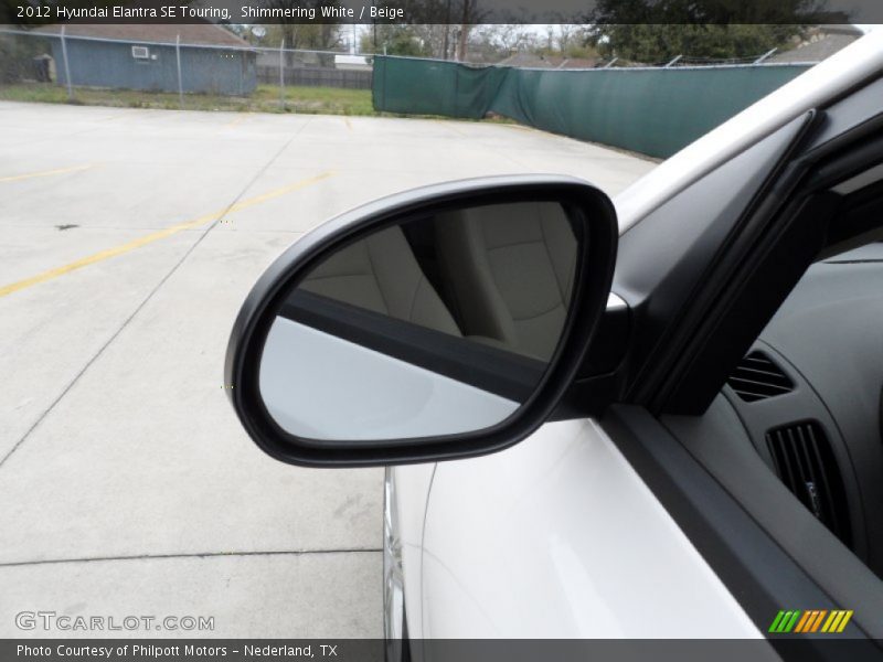 Shimmering White / Beige 2012 Hyundai Elantra SE Touring