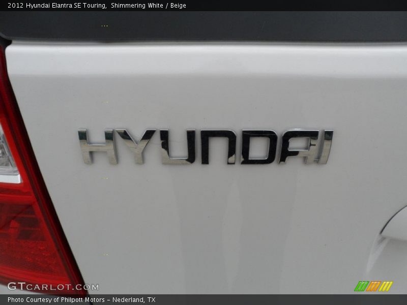 Shimmering White / Beige 2012 Hyundai Elantra SE Touring