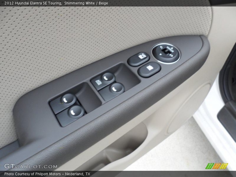 Shimmering White / Beige 2012 Hyundai Elantra SE Touring