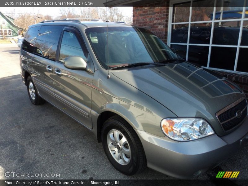 Sage Green Metallic / Gray 2005 Kia Sedona EX