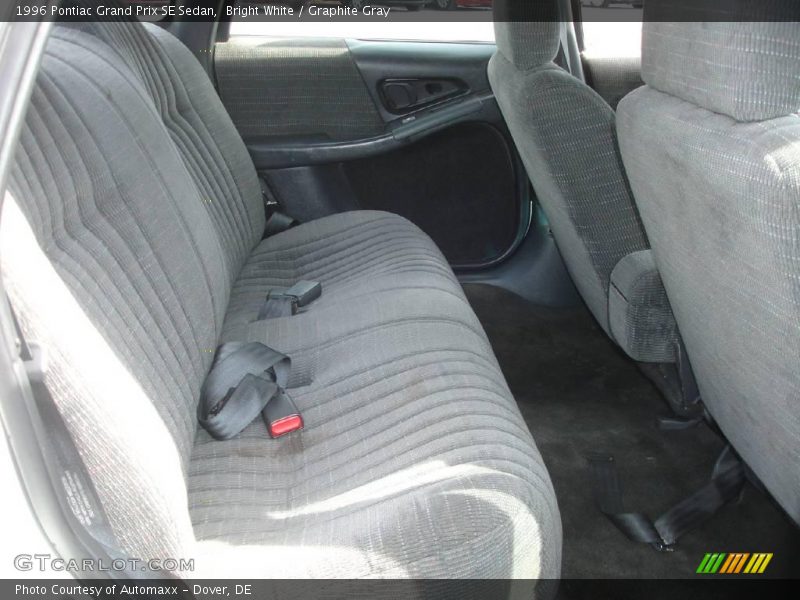 Bright White / Graphite Gray 1996 Pontiac Grand Prix SE Sedan