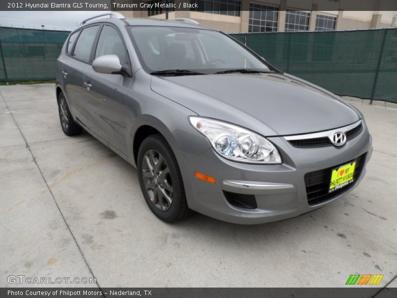 Titanium Gray Metallic / Black 2012 Hyundai Elantra GLS Touring