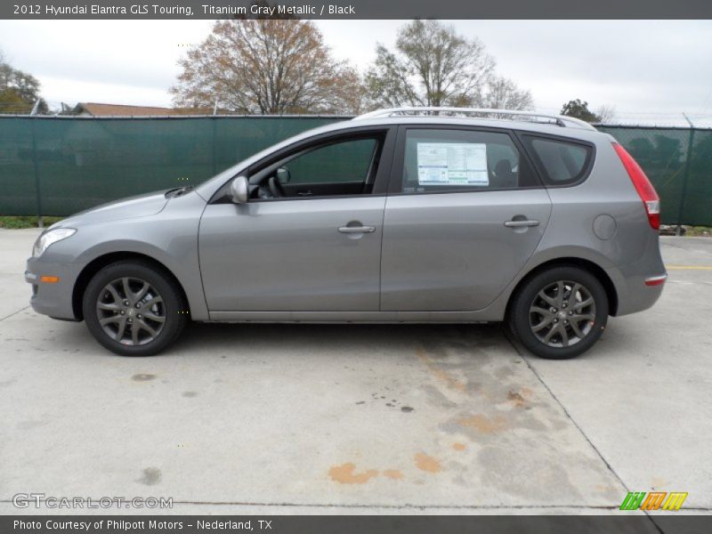 Titanium Gray Metallic / Black 2012 Hyundai Elantra GLS Touring