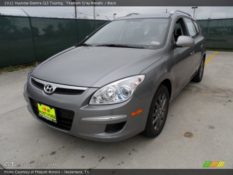 Titanium Gray Metallic / Black 2012 Hyundai Elantra GLS Touring