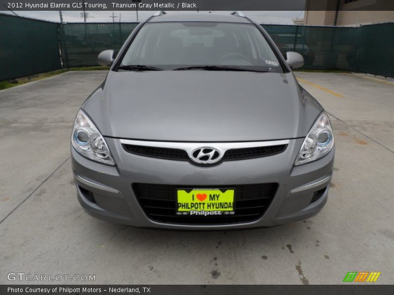 Titanium Gray Metallic / Black 2012 Hyundai Elantra GLS Touring
