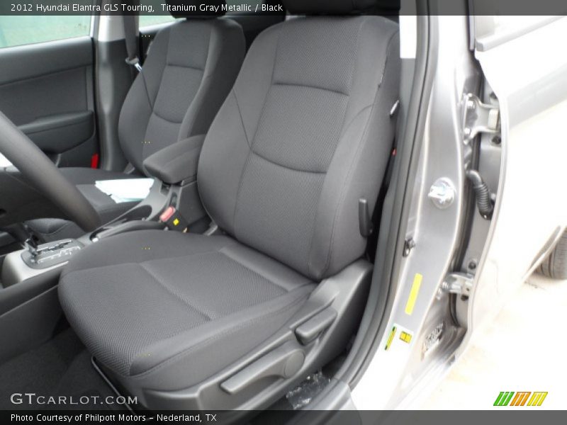 Titanium Gray Metallic / Black 2012 Hyundai Elantra GLS Touring