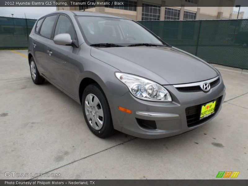 Titanium Gray Metallic / Black 2012 Hyundai Elantra GLS Touring