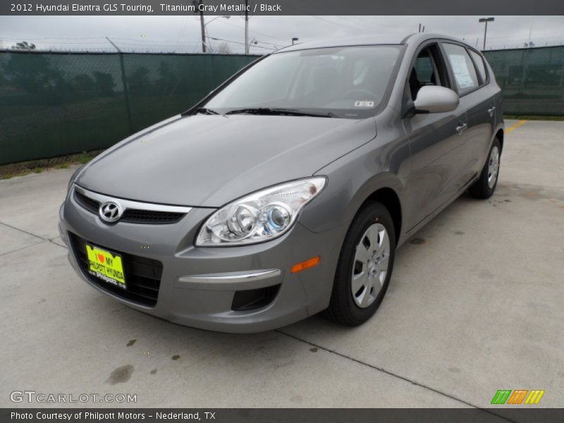 Titanium Gray Metallic / Black 2012 Hyundai Elantra GLS Touring