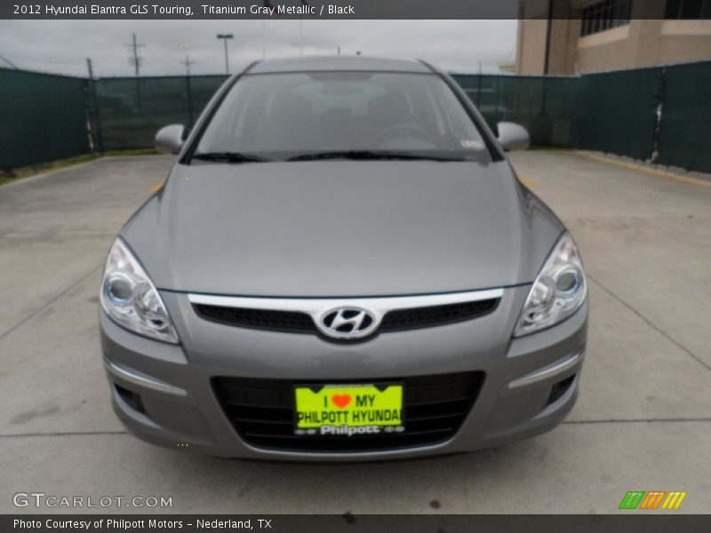 Titanium Gray Metallic / Black 2012 Hyundai Elantra GLS Touring