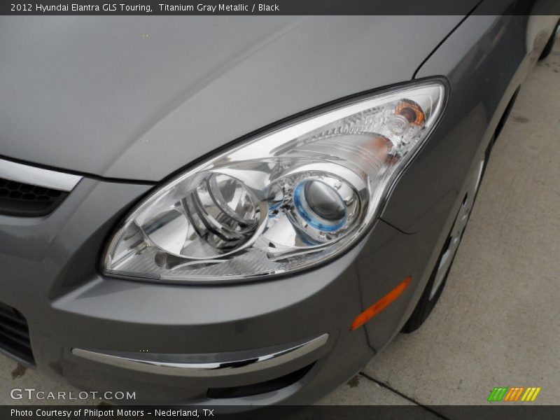 Titanium Gray Metallic / Black 2012 Hyundai Elantra GLS Touring