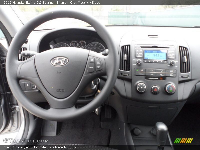 Titanium Gray Metallic / Black 2012 Hyundai Elantra GLS Touring