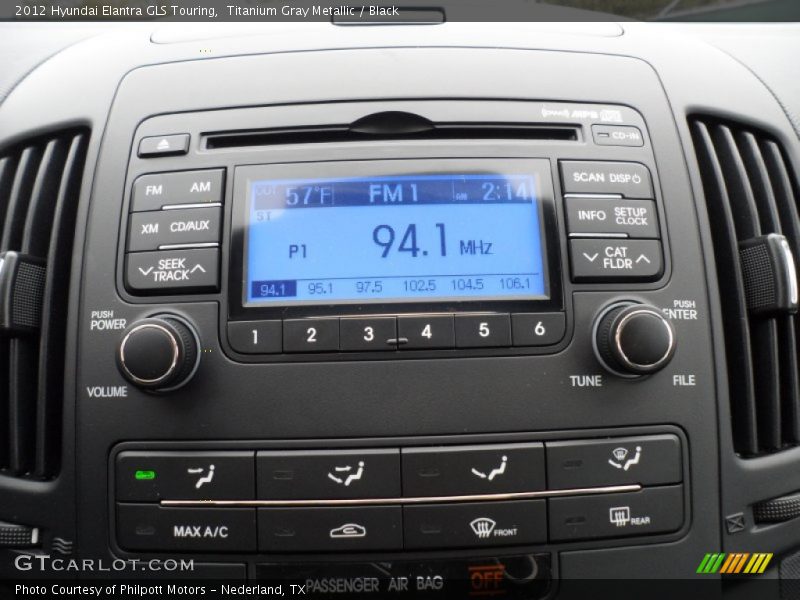 Controls of 2012 Elantra GLS Touring