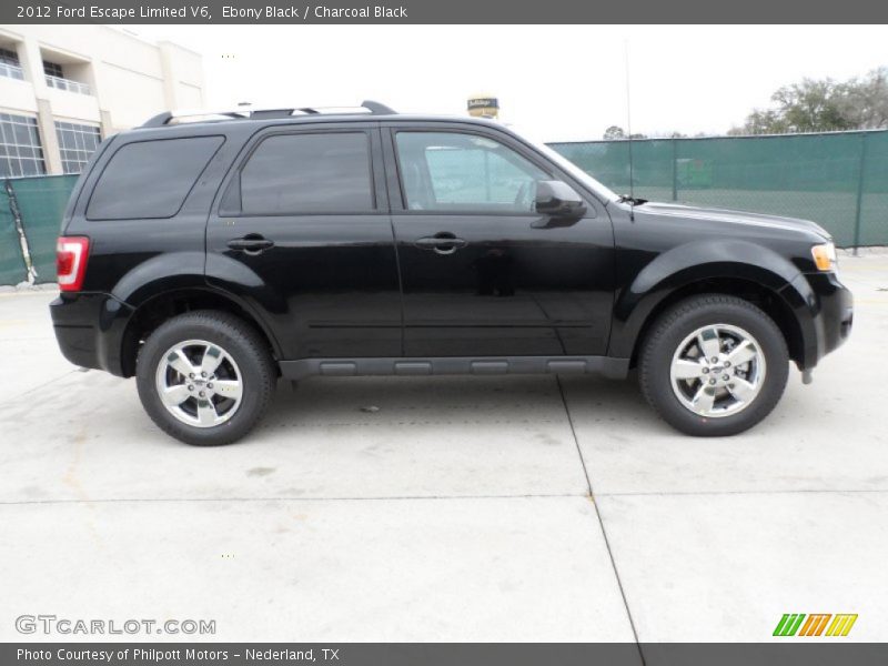 Ebony Black / Charcoal Black 2012 Ford Escape Limited V6