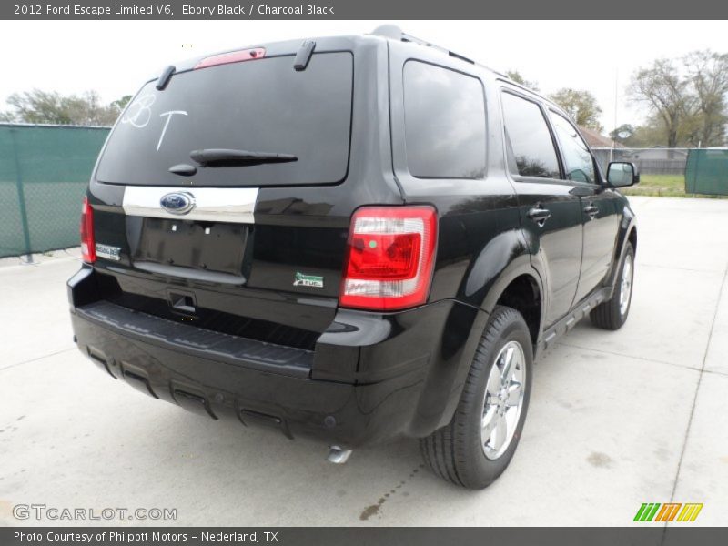 Ebony Black / Charcoal Black 2012 Ford Escape Limited V6