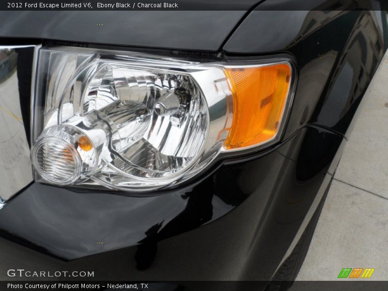 Ebony Black / Charcoal Black 2012 Ford Escape Limited V6