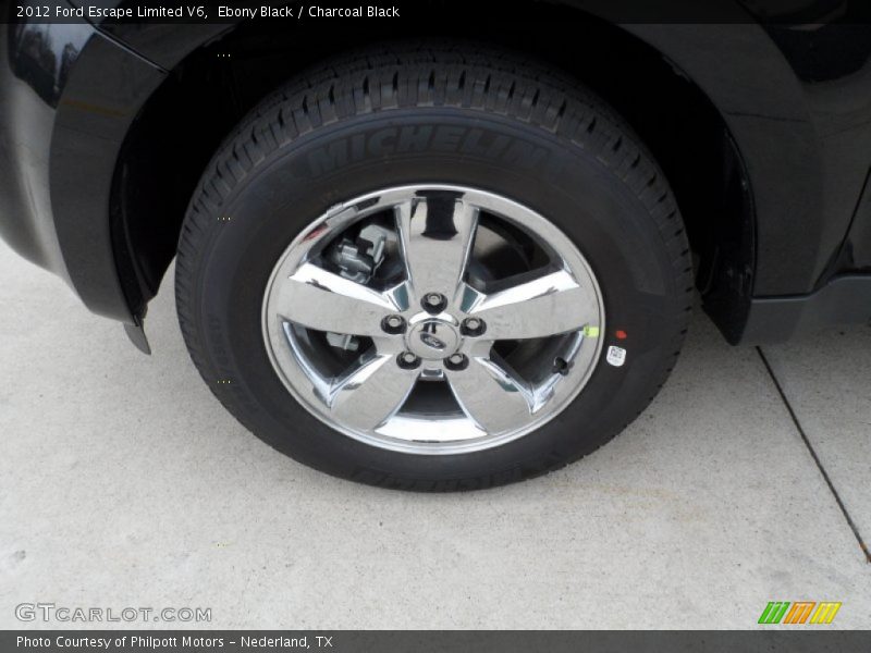 Ebony Black / Charcoal Black 2012 Ford Escape Limited V6