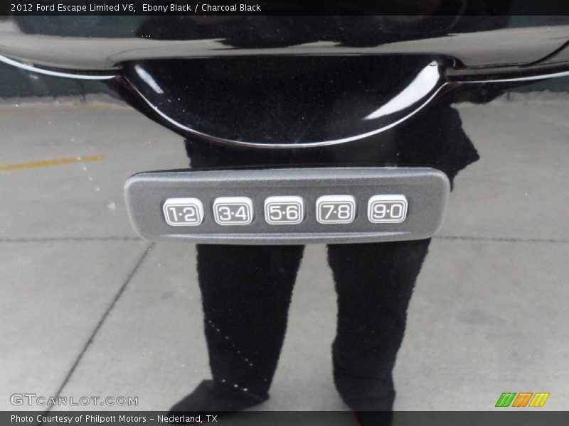 Ebony Black / Charcoal Black 2012 Ford Escape Limited V6