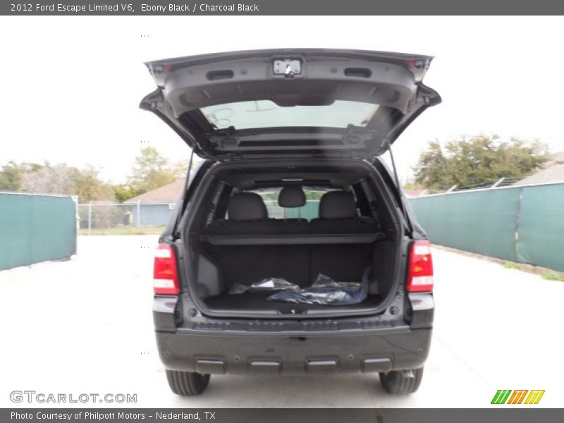 Ebony Black / Charcoal Black 2012 Ford Escape Limited V6