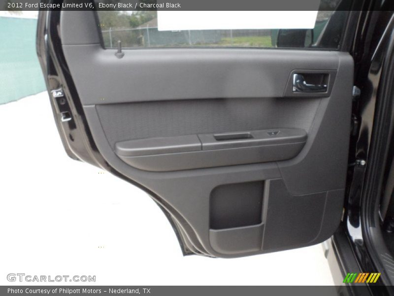 Ebony Black / Charcoal Black 2012 Ford Escape Limited V6