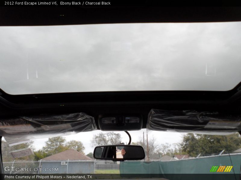 Ebony Black / Charcoal Black 2012 Ford Escape Limited V6