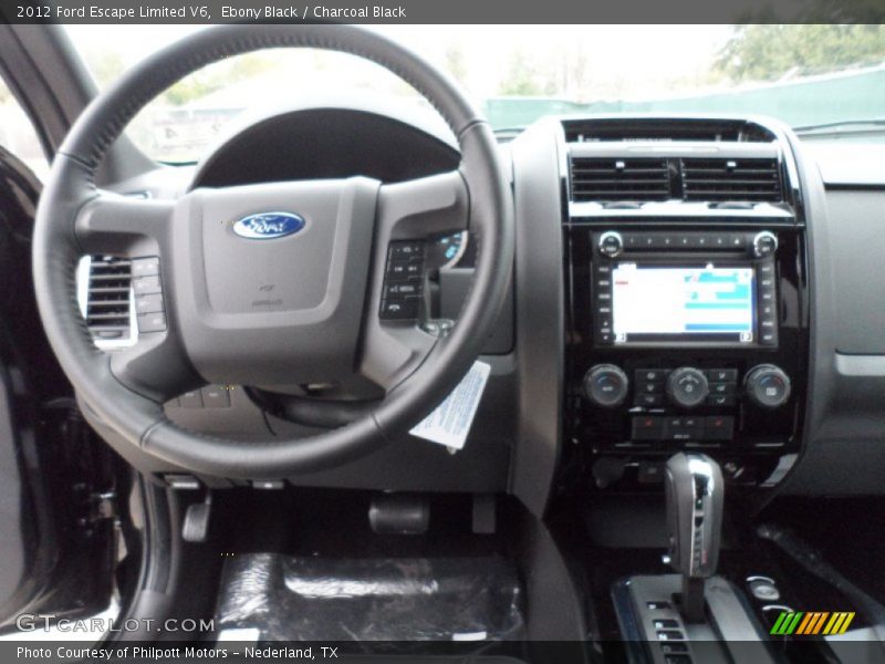 Ebony Black / Charcoal Black 2012 Ford Escape Limited V6