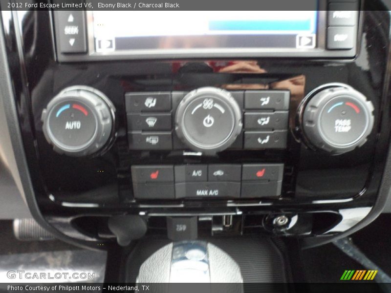 Ebony Black / Charcoal Black 2012 Ford Escape Limited V6