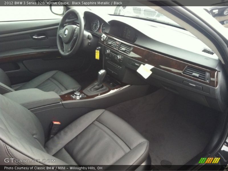 Black Sapphire Metallic / Black 2012 BMW 3 Series 328i xDrive Coupe