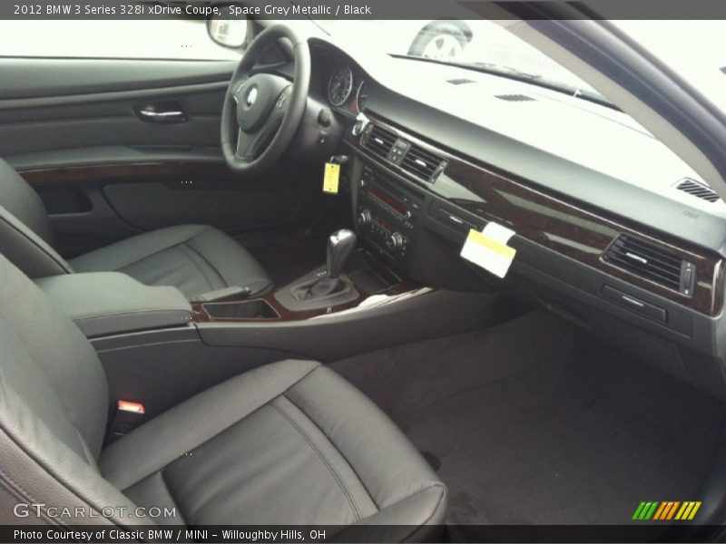 Space Grey Metallic / Black 2012 BMW 3 Series 328i xDrive Coupe