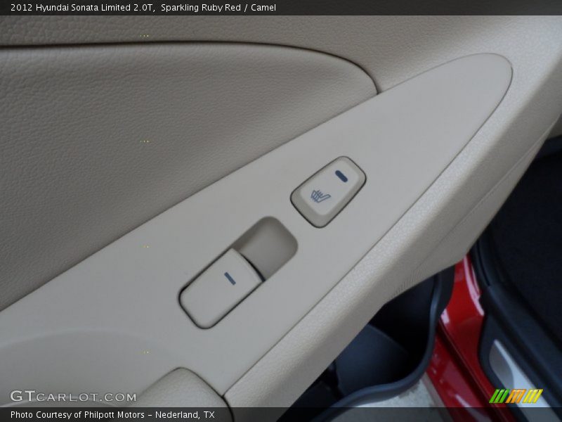 Sparkling Ruby Red / Camel 2012 Hyundai Sonata Limited 2.0T