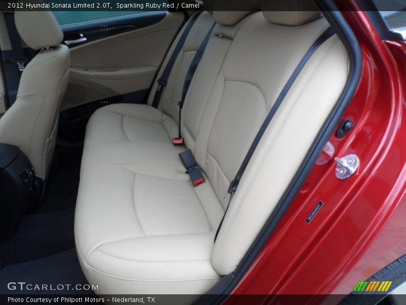 Sparkling Ruby Red / Camel 2012 Hyundai Sonata Limited 2.0T