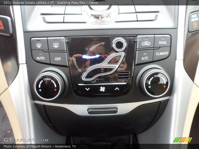 Sparkling Ruby Red / Camel 2012 Hyundai Sonata Limited 2.0T