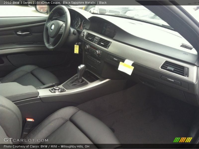Black Sapphire Metallic / Black 2012 BMW 3 Series 335i xDrive Coupe