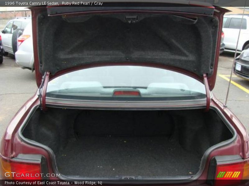 Ruby Red Pearl / Gray 1996 Toyota Camry LE Sedan